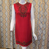 VINTAGE 1960s Red/Black Beaded Dress M - PopRock Vintage. The cool quotes t-shirt store.