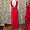 JOVANI Red Chiffon Formal w. Rhinestone Waist 2 - PopRock Vintage. The cool quotes t-shirt store.