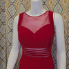 NIGHTWAY Red Mesh Neckline Formal 6 - PopRock Vintage. The cool quotes t-shirt store.