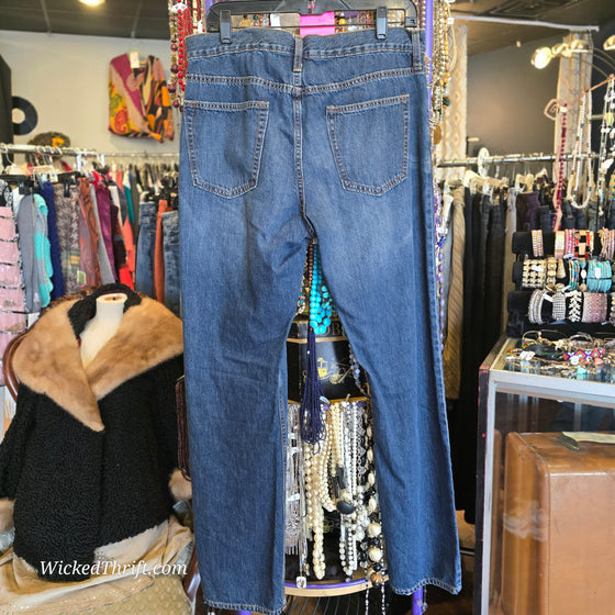 OLD NAVY Dark Wash Straight Jeans 34 x 34