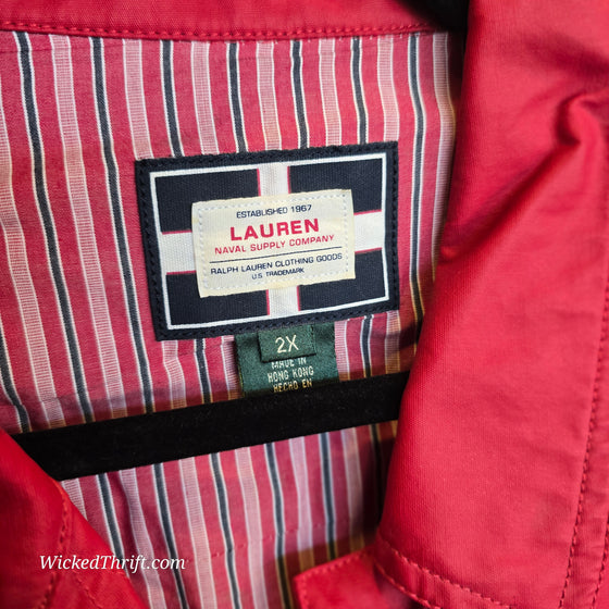 LAUREN RALPH LAUREN NWT Red "St Martin" Vest 2X