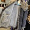 PRICE DROP! VTG 1970s Grey Shearling Jacket Men's