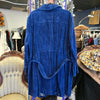 PRICE DROP! Dennis Basso NWT Blue Suede Jacket