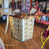 VINTAGE Woven Metal w. Beautiful Handle/Lid AS IS