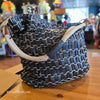 CHICOS Black Leather Woven Boho Shoulder Bag - PopRock Vintage. The cool quotes t-shirt store.