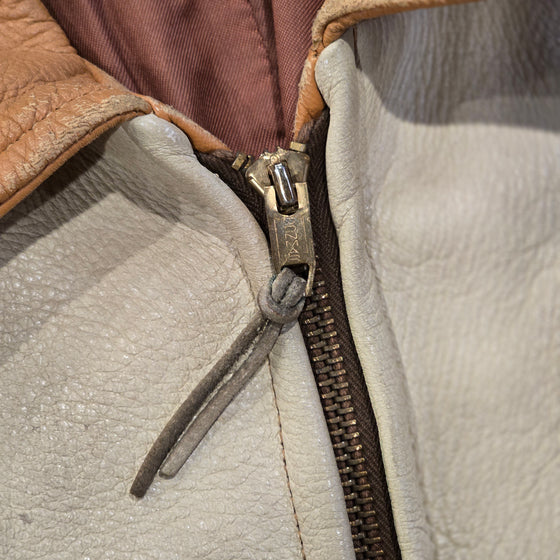 VINTAGE 60s Deerskin Fringe Leather Jacket