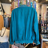 VINTAGE COUPD'ETAT Teal  Silk Jacket L