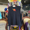 VINTAGE KAREN SCOTT Black Halloween Knit Vest w. Mini Pumpkin Buttons XL