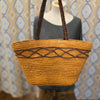 CHERI Orange Woven Straw Bag - PopRock Vintage. The cool quotes t-shirt store.