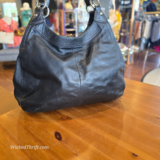 COACH Black Leather Soho Shoulder Bag #F17092 AS IS - PopRock Vintage. The cool quotes t-shirt store.