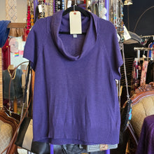  COLDWATER CREEK Purple Knit Short Sleeve 1X