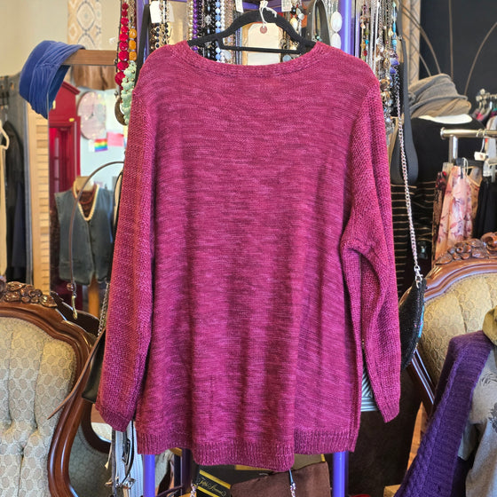 CROFT & BARROW Berry Sweater 2X