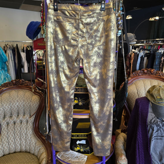 HUE Brushed Gold Leggings L