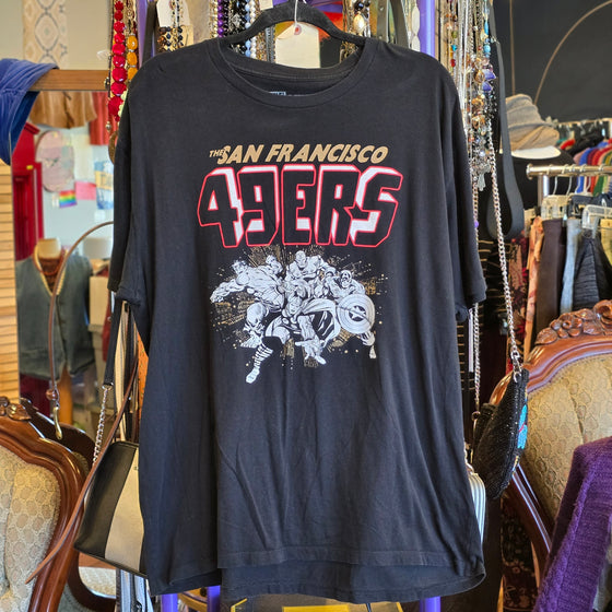MARVEL X JUNK FOOD Black 49ers Tee XL