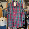 STEEPLESSCHASE Green/Red Plaid Button Down XL