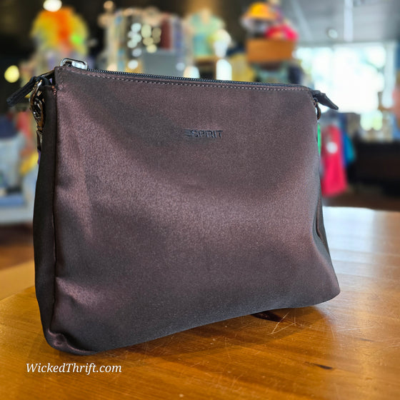 VTG ESPRIT Black/Bronze REVERSIBLE Handbag - PopRock Vintage. The cool quotes t-shirt store.