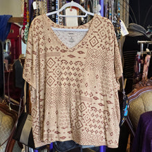 SONOMA Tan/Clay Pattern Tee 3X