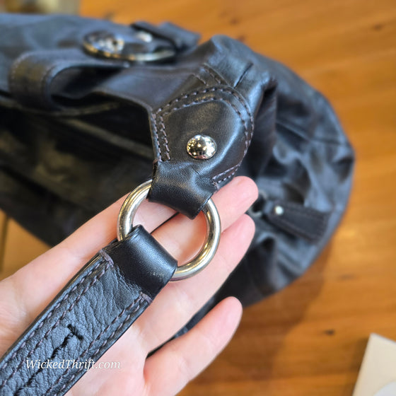 COACH Black Leather Soho Shoulder Bag #F17092 AS IS - PopRock Vintage. The cool quotes t-shirt store.