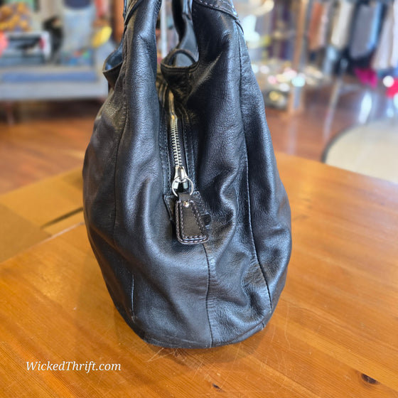 COACH Black Leather Soho Shoulder Bag #F17092 AS IS - PopRock Vintage. The cool quotes t-shirt store.
