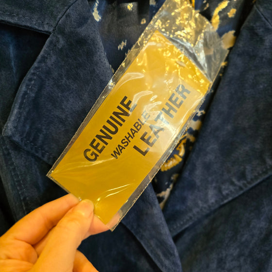 PRICE DROP! Dennis Basso NWT Blue Suede Jacket