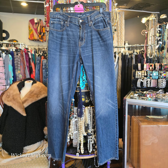 OLD NAVY Dark Wash Straight Jeans 34 x 34