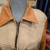 VINTAGE 60s Deerskin Fringe Leather Jacket