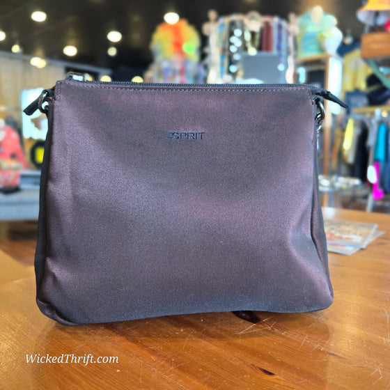 VTG ESPRIT Black/Bronze REVERSIBLE Handbag - PopRock Vintage. The cool quotes t-shirt store.