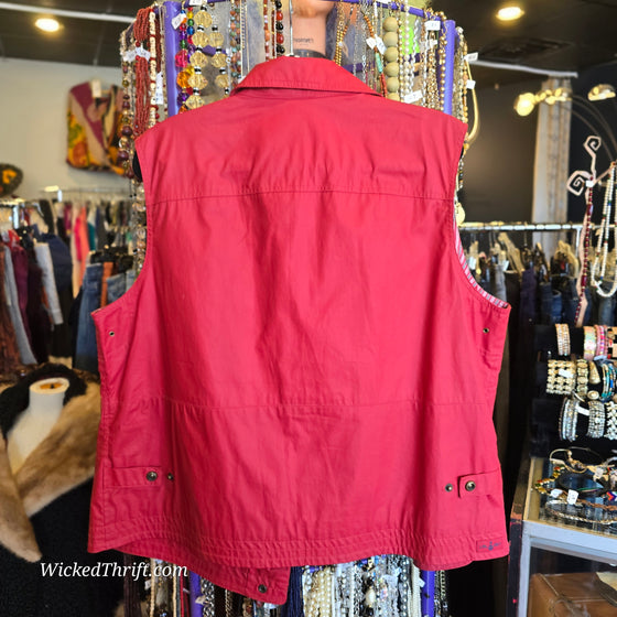 LAUREN RALPH LAUREN NWT Red "St Martin" Vest 2X