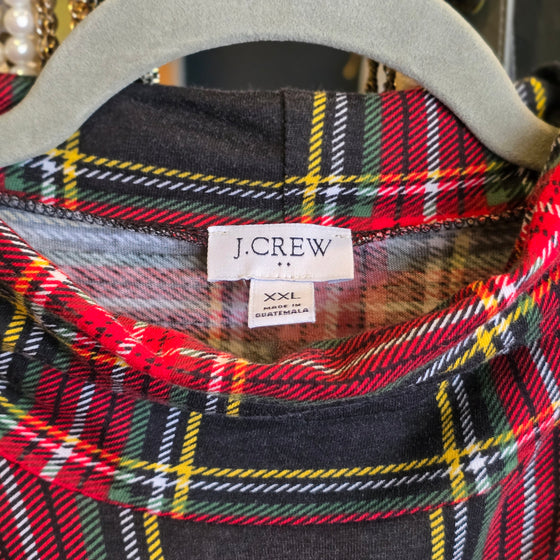J CREW Plaid Turtleneck XXL
