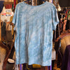 MADE FOR LIFE Blue Tiedye Swirly Tee 1X