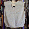 VINTAGE White Knit Sequin Sleeveless Top