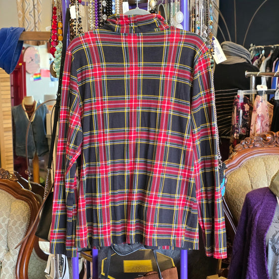 J CREW Plaid Turtleneck XXL