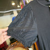 J CREW NWT Black Puff Sleeve Top 2X