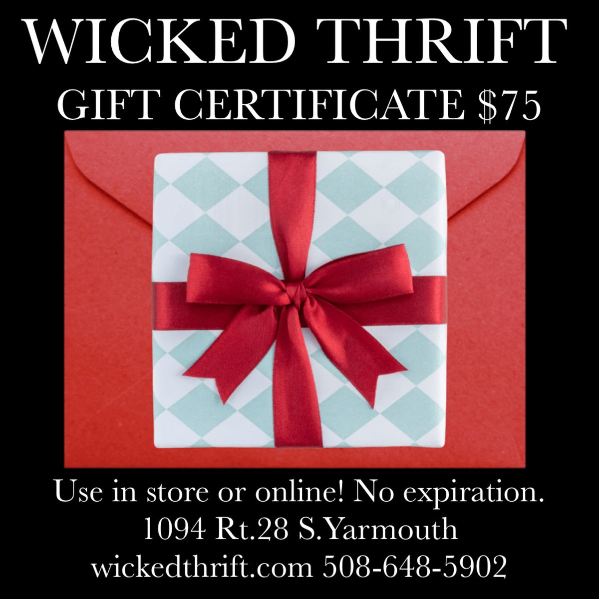 75 WICKED THRIFT GIFT CARD Wicked Thrift